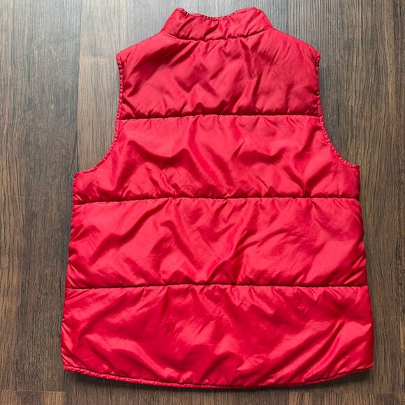 Polo Jeans Co Ralph Lauren Red Puffer Vest Women’s Medium 90s Y2K - Picture 2 of 12